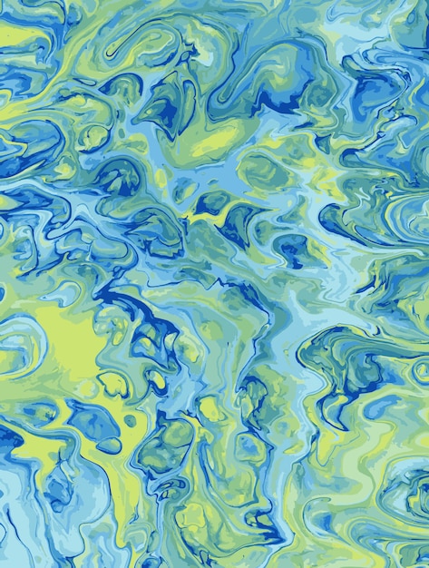 Free Vector | Acrylic abstract art of sea or ocean