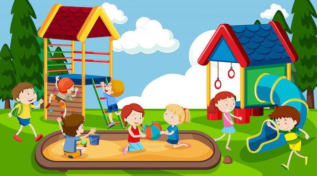 Kids Playground Vectors, Photos and PSD files | Free Download