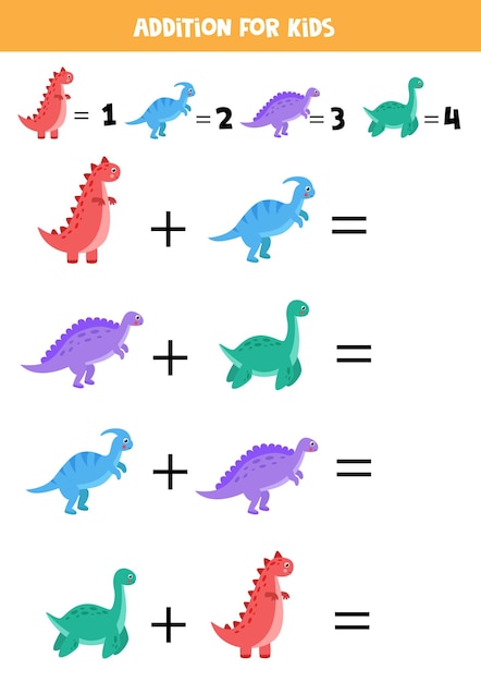 dinosaur addition game
