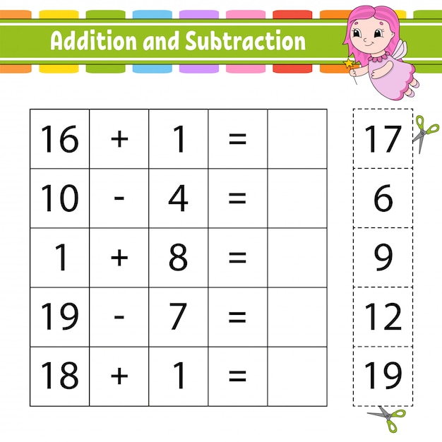 premium-vector-addition-and-subtraction-task-for-kids-cut-and-paste