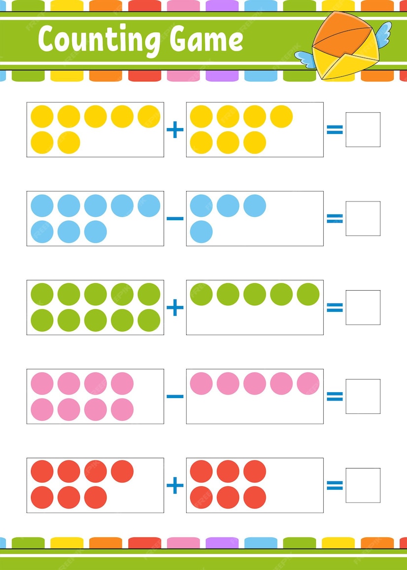 Premium Vector | Addition and subtraction.