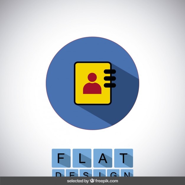 Address book icon Free Vector