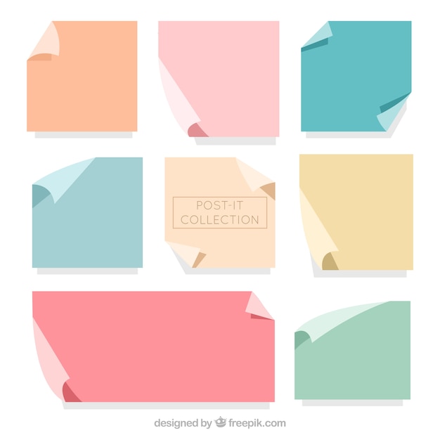 Adhesive notes with different colors Vector | Free Download