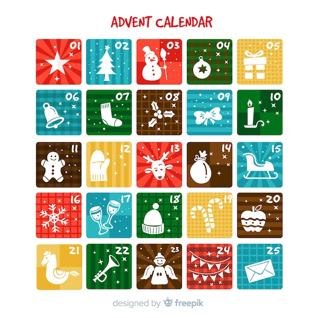 Advent calendar Free Vector