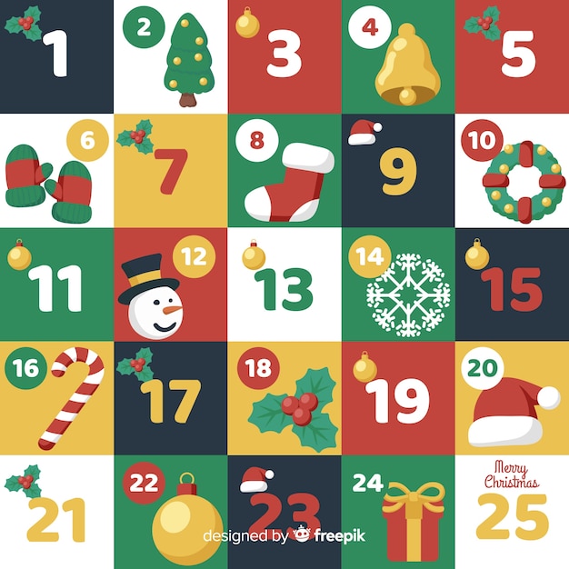 Free Vector | Advent calendar