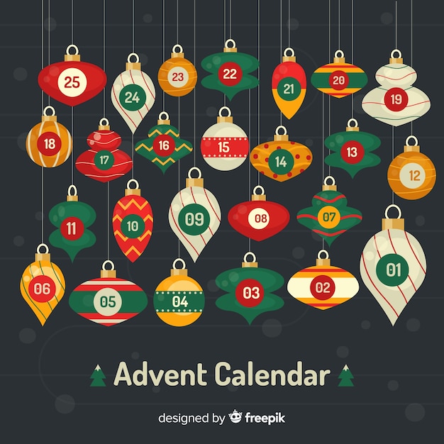 Free Vector Advent calendar