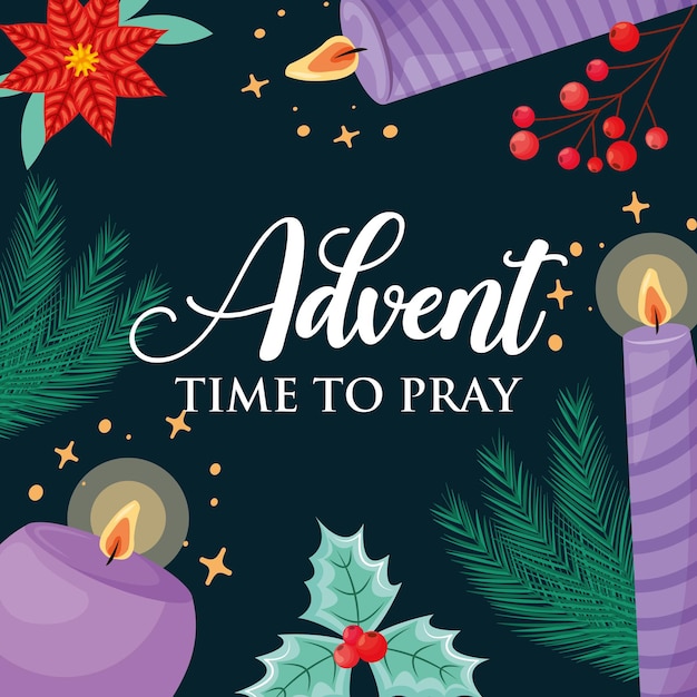 Premium Vector | Advent season