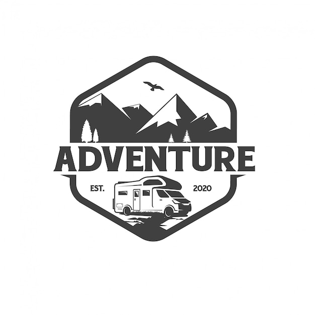 Premium Vector Adventure Badge Logo Design Template
