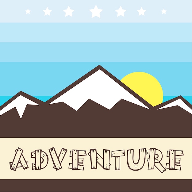 Premium Vector | Adventure banner