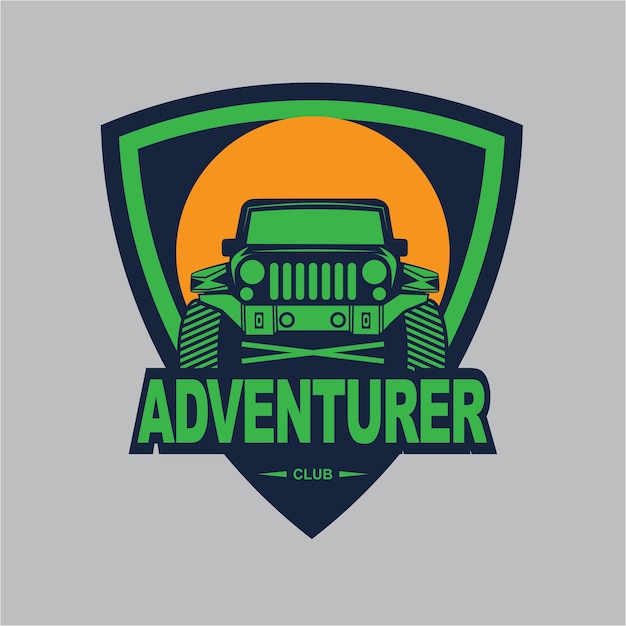 Premium Vector | Adventure car design template