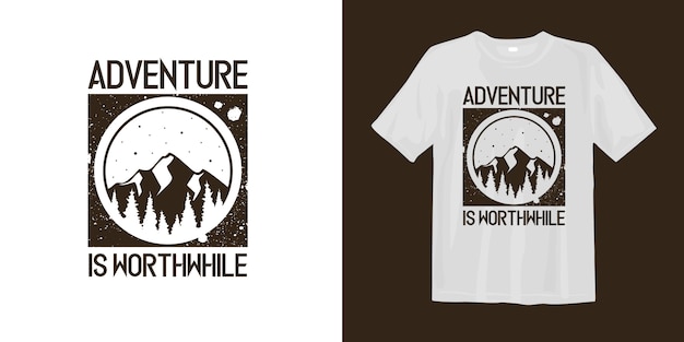 Download Free Adventure Is Worthwhile T Shirt With Silhouette Mountain Logo Use our free logo maker to create a logo and build your brand. Put your logo on business cards, promotional products, or your website for brand visibility.