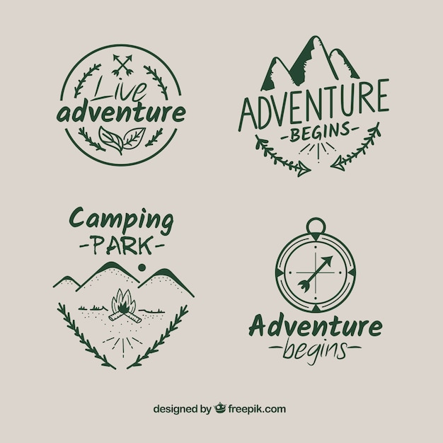 Adventure labels collection