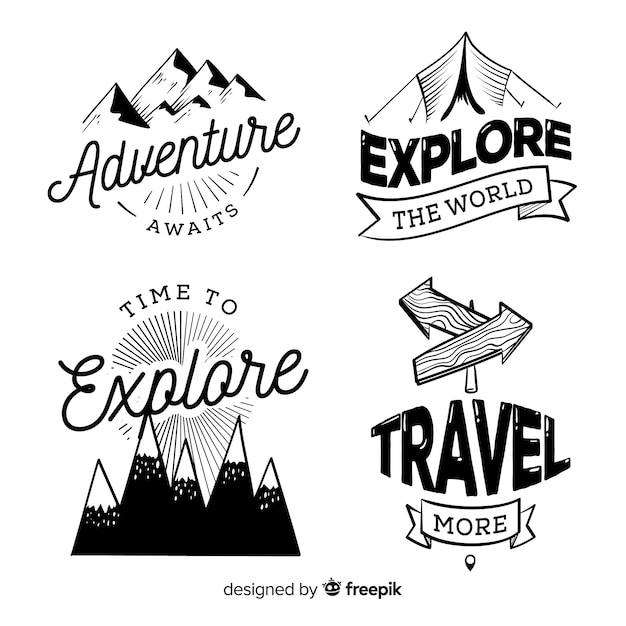 Download Free Adventure Logo Collection Free Vector Use our free logo maker to create a logo and build your brand. Put your logo on business cards, promotional products, or your website for brand visibility.