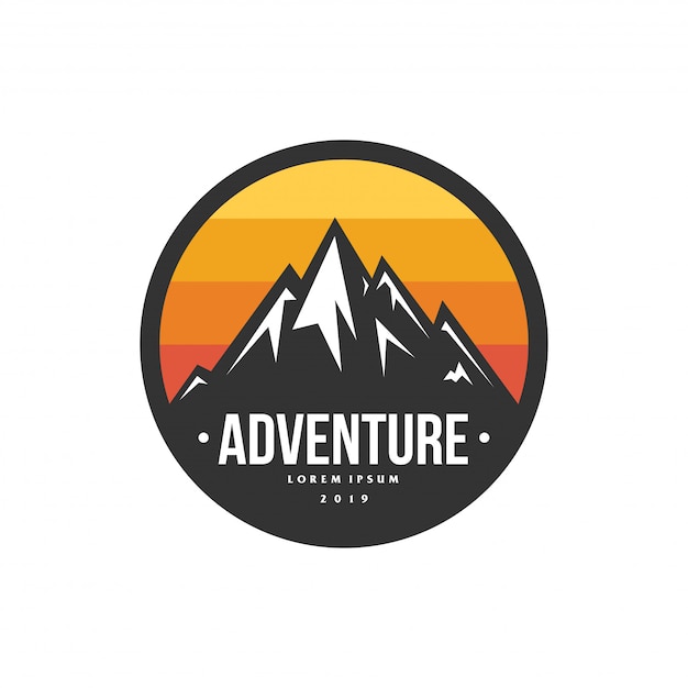 Premium Vector | Adventure mountain logo