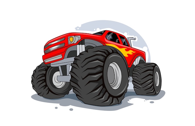 Premium Vector | Adventure off road monster truck illustration