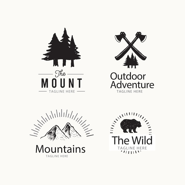 Premium Vector | Adventure outdoor logo design concept