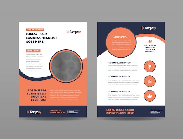 Premium Vector | Advertisement brochure template