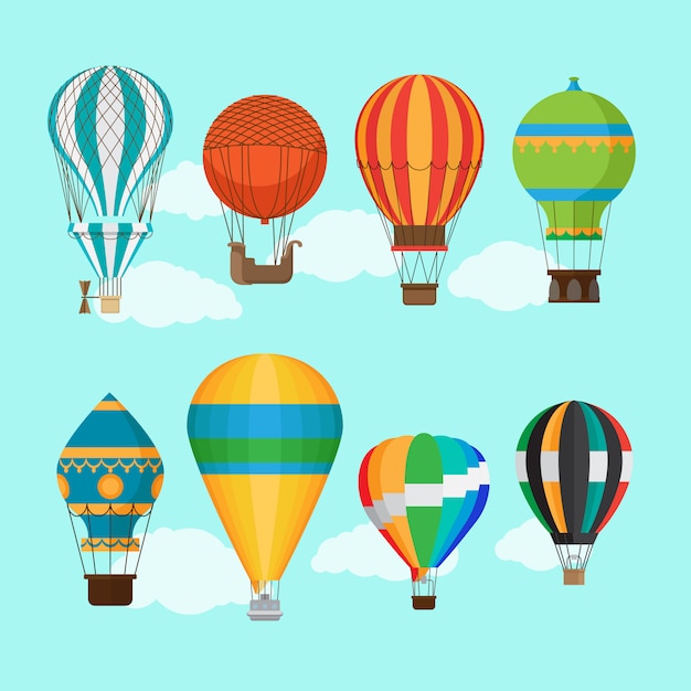 Aerostat balloon transport Vector | Premium Download