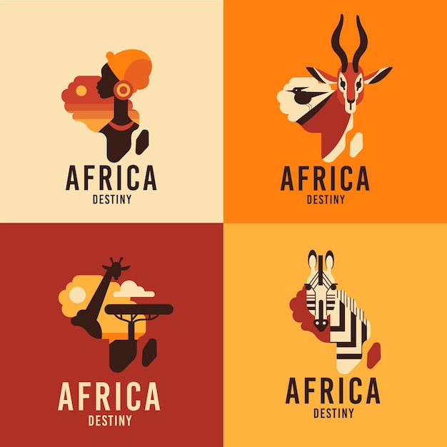 Free Vector Africa Logo Collection