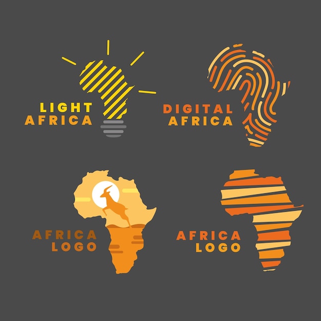Premium Vector Africa Map Logo