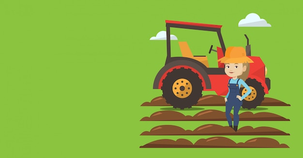 Premium Vector | Agricultural banner with space for text.