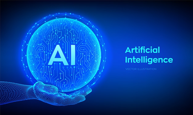 Premium Vector | Ai. artificial intelligence logo. artificial ...