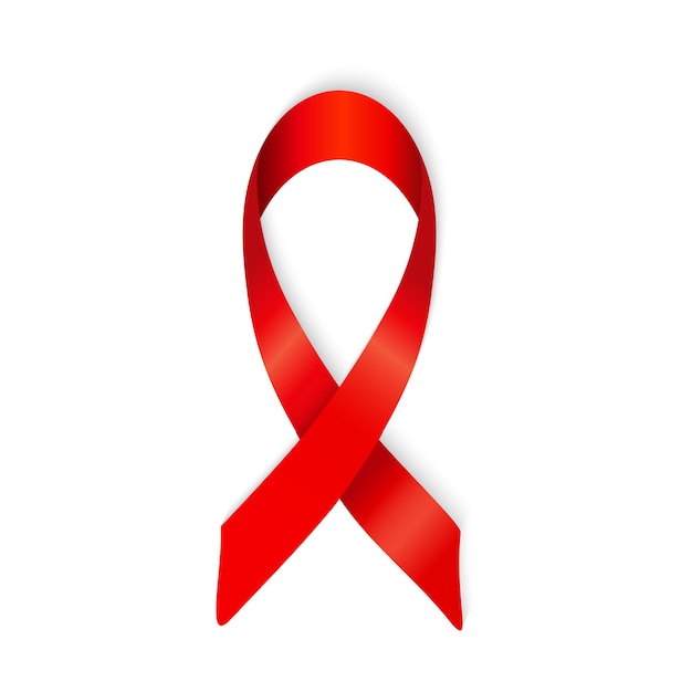 Premium Vector | Aids awareness ribbon design