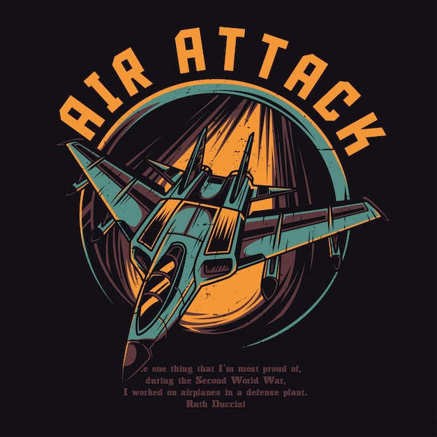 Air attack | Premium Vector