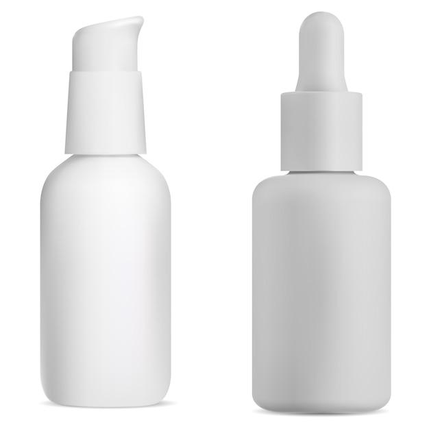 Download Premium Vector Airless Pump Bottle Cosmetic Serum Can White Tube