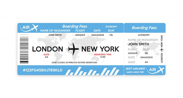 Download Free Airplane Boarding Pass Ticket Isolated On White Background Use our free logo maker to create a logo and build your brand. Put your logo on business cards, promotional products, or your website for brand visibility.