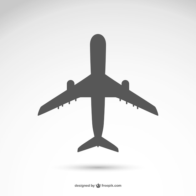 Airplane silhouette vector