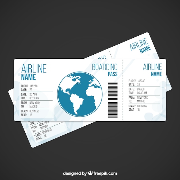 Airplane ticket template