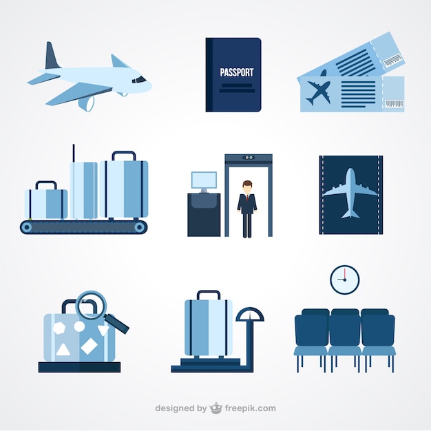 Download Airport icons | Free Vector