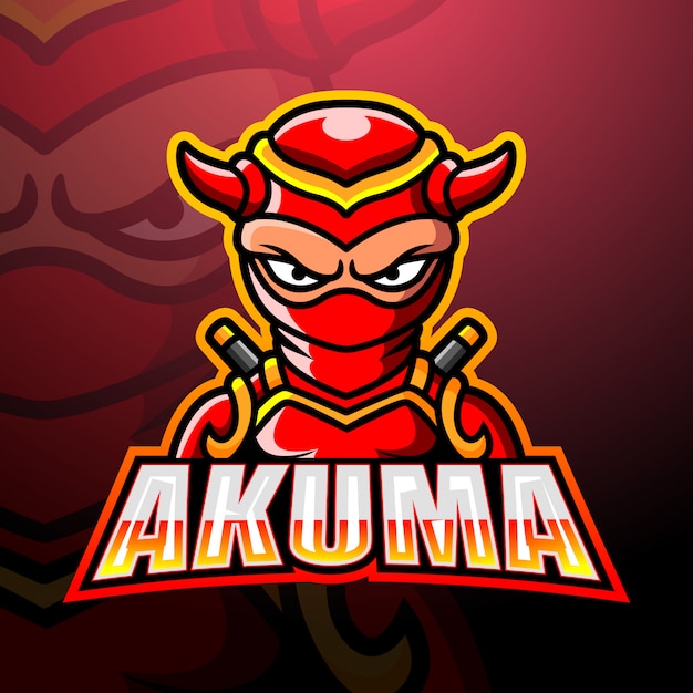 Premium Vector Akuma Mascot Esport