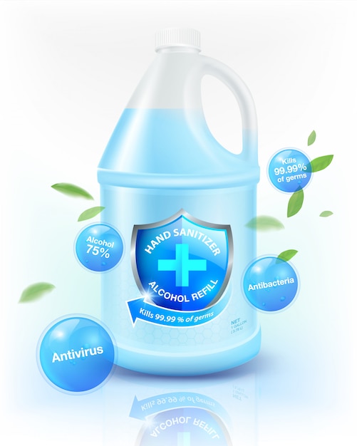 Download Free Alcohol Hand Sanitizer Gallon Refill 75 Alcohol Component Kills Use our free logo maker to create a logo and build your brand. Put your logo on business cards, promotional products, or your website for brand visibility.