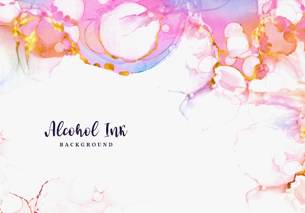 Alcohol Ink Background With Soft Colors Premium Vector