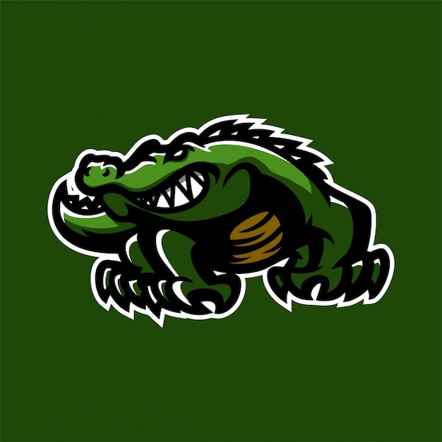 Premium Vector Alligator Crocodile Esport Gaming Mascot Logo Template