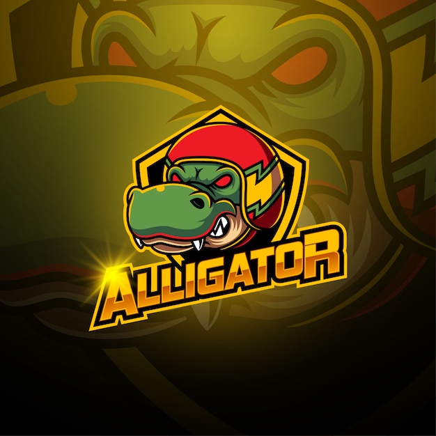 Premium Vector Alligator esport mascot logo