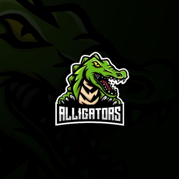 Premium Vector Alligator Mascot Esport Logo