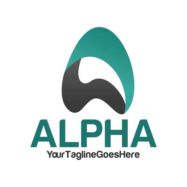 Premium Vector Alpha Logo