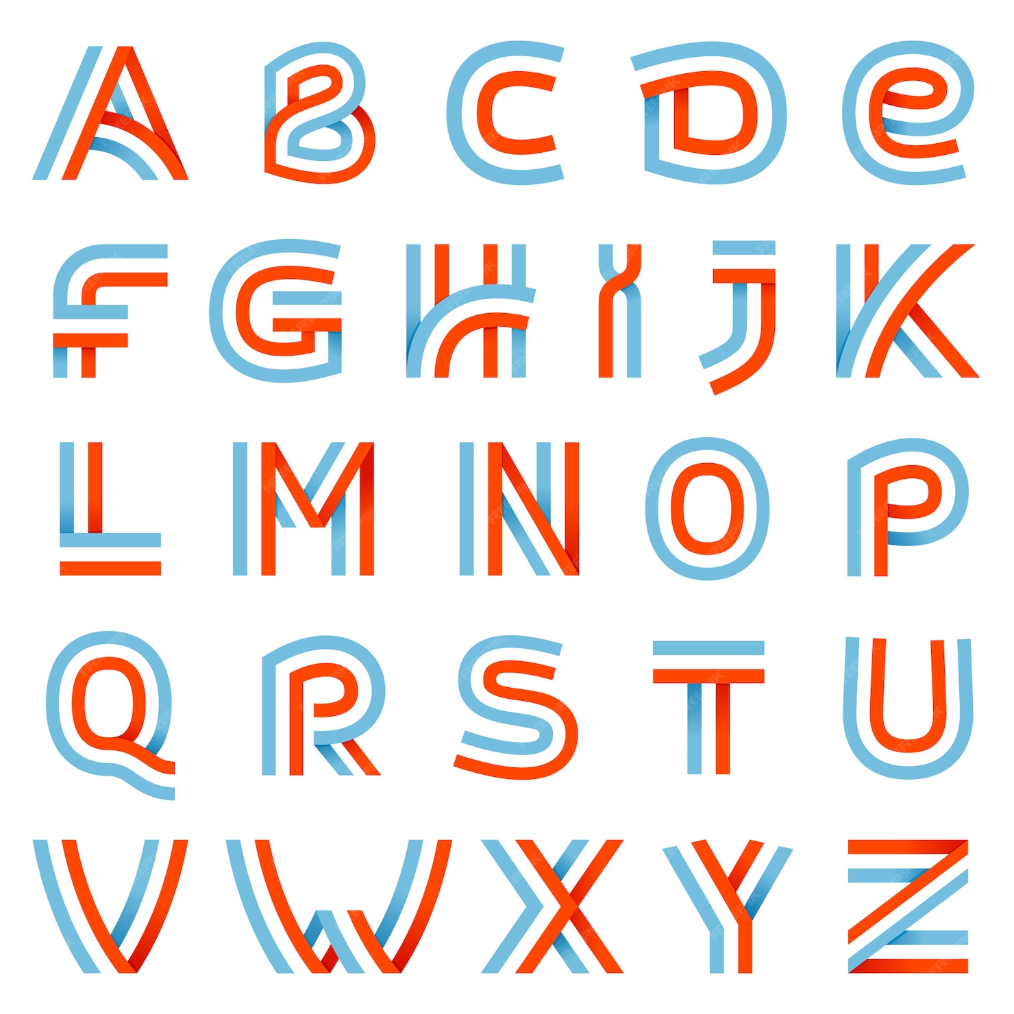 Premium Vector | Alphabet letters set.