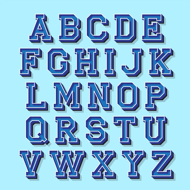 Three Isometric Abc Letters Stock Vector Illustration - vrogue.co