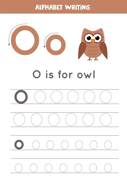 Letter O For Owl Worksheet