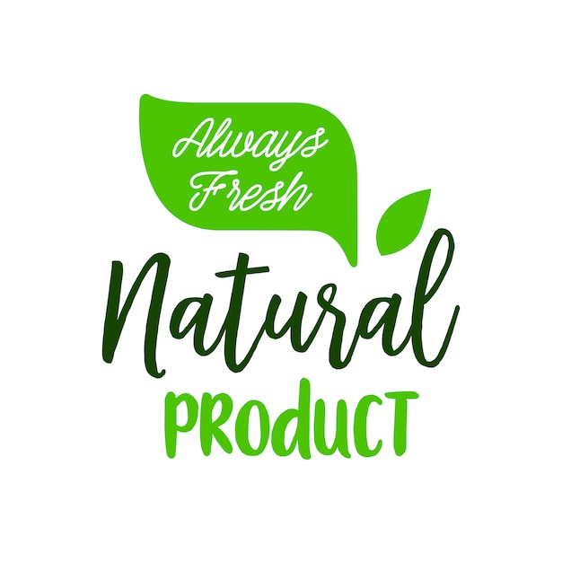 Download Free Always Fresh Natural Product Lettering Premium Vector Use our free logo maker to create a logo and build your brand. Put your logo on business cards, promotional products, or your website for brand visibility.
