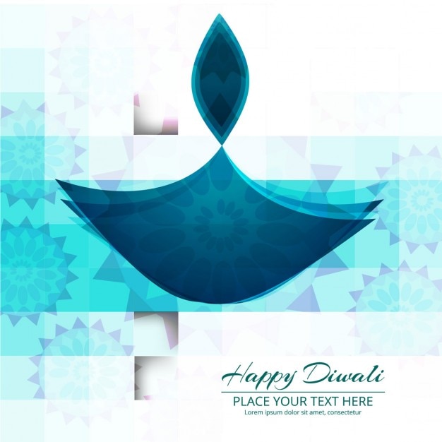 Amazing blue background for diwali