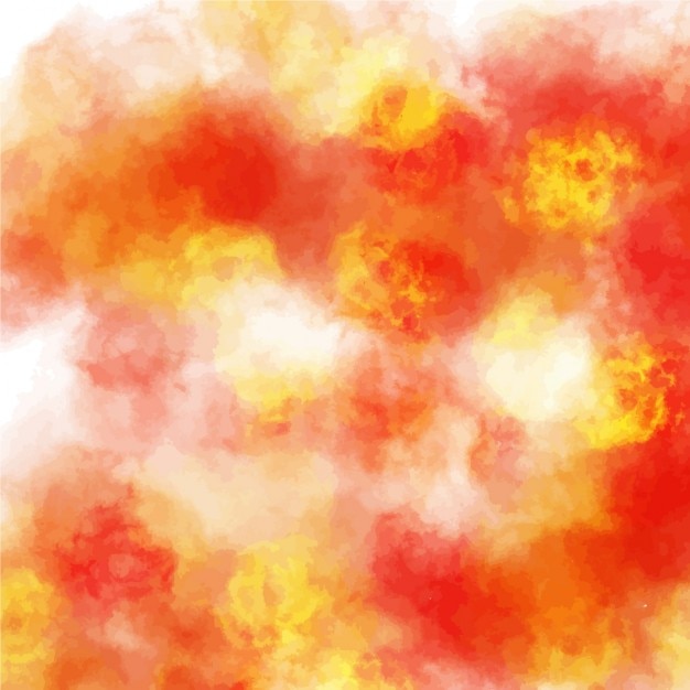 Amazing watercolor texture, red and yellow
tones