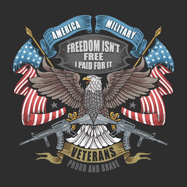 Download Free America Eagle Usa Flag Artwork For Veterans Day Memorial Day And Use our free logo maker to create a logo and build your brand. Put your logo on business cards, promotional products, or your website for brand visibility.