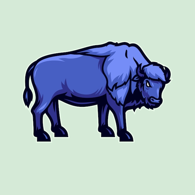 Premium Vector | American bison vector illustration