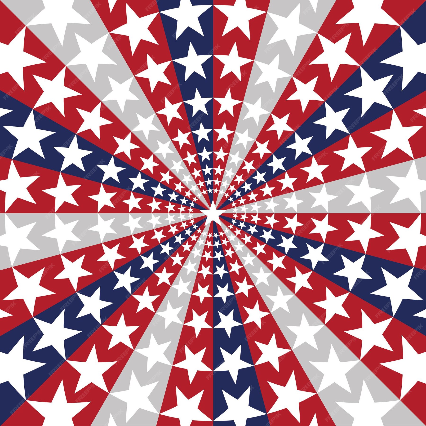 Premium Vector | American flag sunburst art texture stars stripes