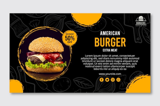 Burger Banner Images Free Vectors Stock Photos And Psd